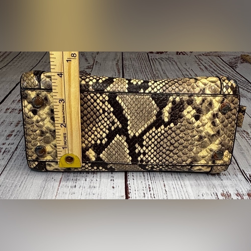 Michael Kors Snake Skin Embossed Satchel - Picture 4 of 16